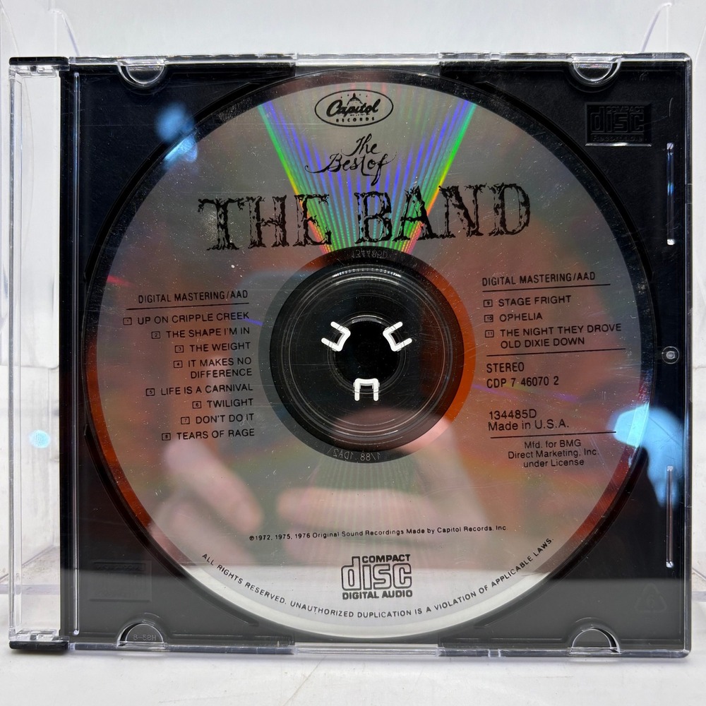 The Best of The Band CD Capitol Records CDP 7 46070 2 Digital Mastering AAD